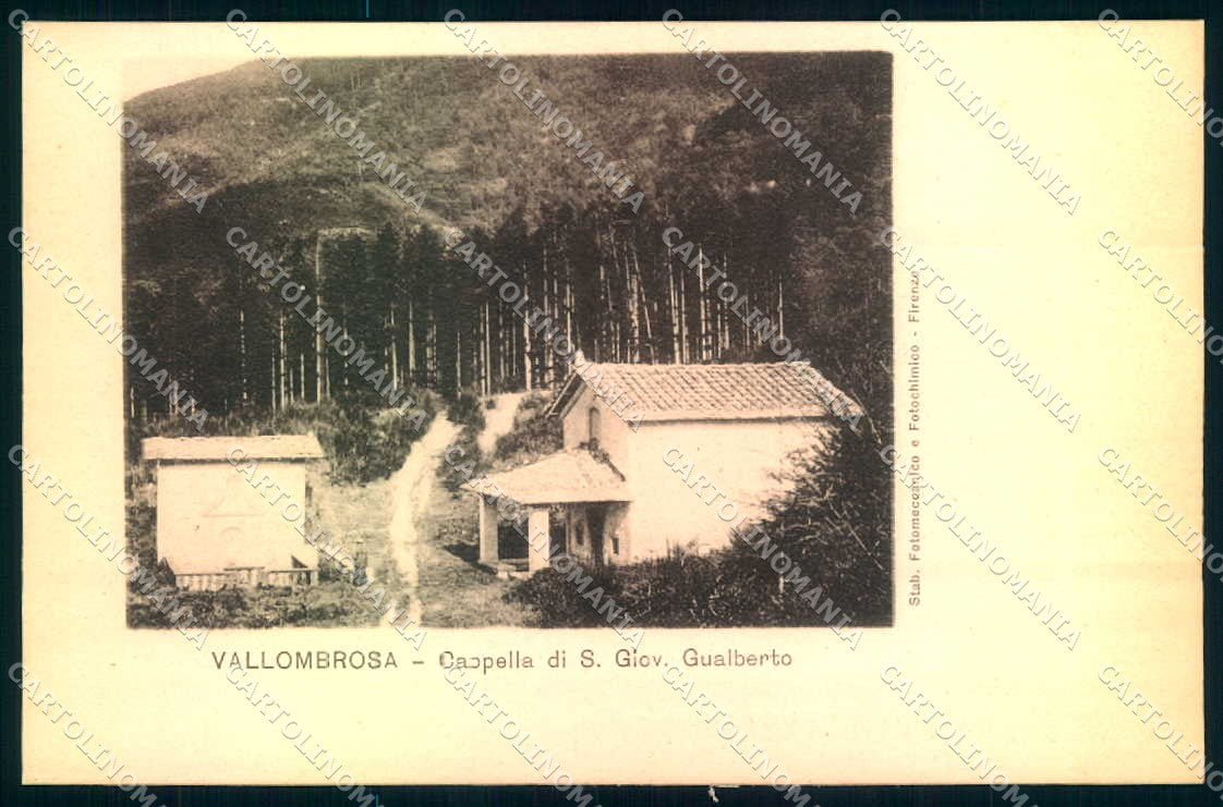 Firenze Vallombrosa Cappella San Giovanni Gualberto cartolina JK0685 – fronte