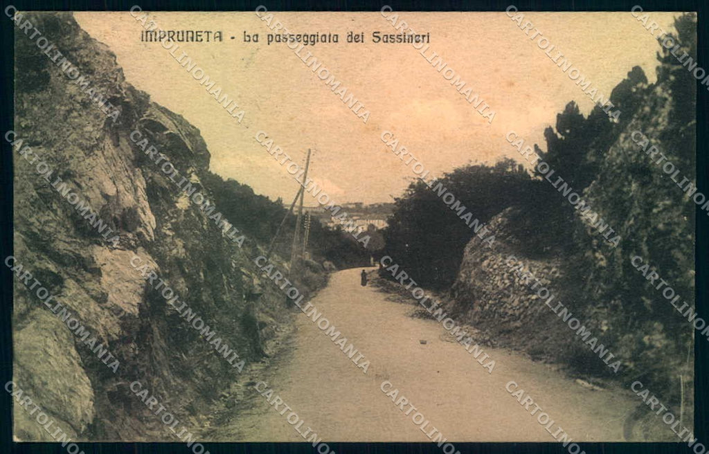 Firenze Impruneta Passeggiata dei Sassineri cartolina JK0687 – fronte