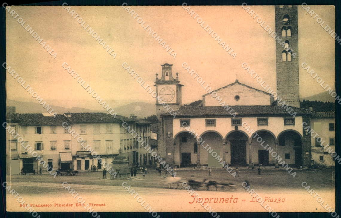Firenze Impruneta Chiesa Piazza Pineider 941 cartolina JK0689 – fronte