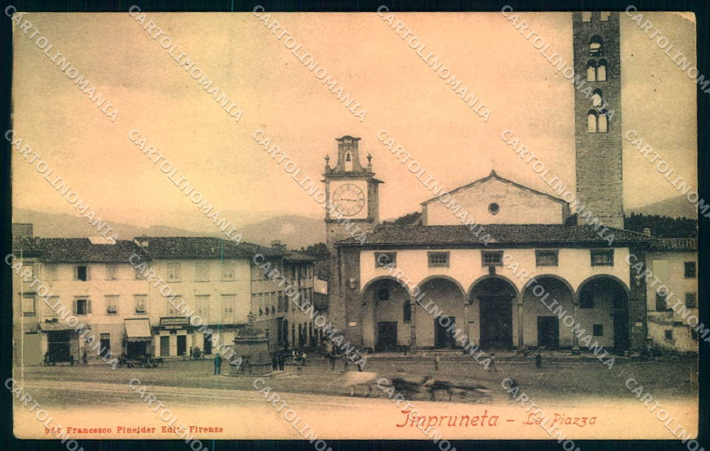 Firenze Impruneta Chiesa Piazza Pineider 941 cartolina JK0690 – fronte