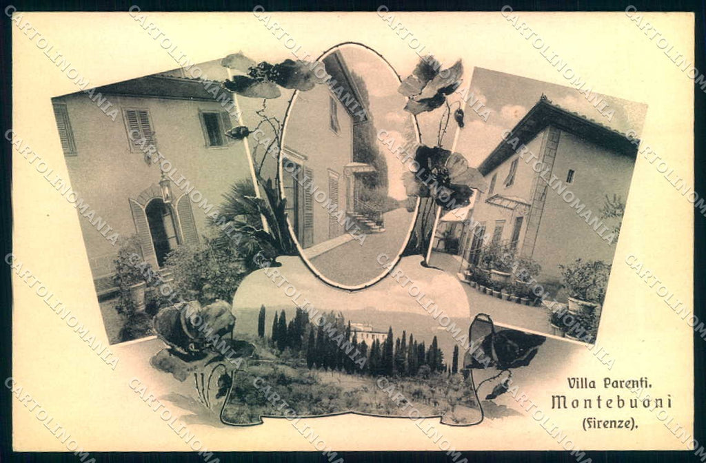 Firenze Montebuoni Villa Parenti Brunner cartolina JK0693 – fronte
