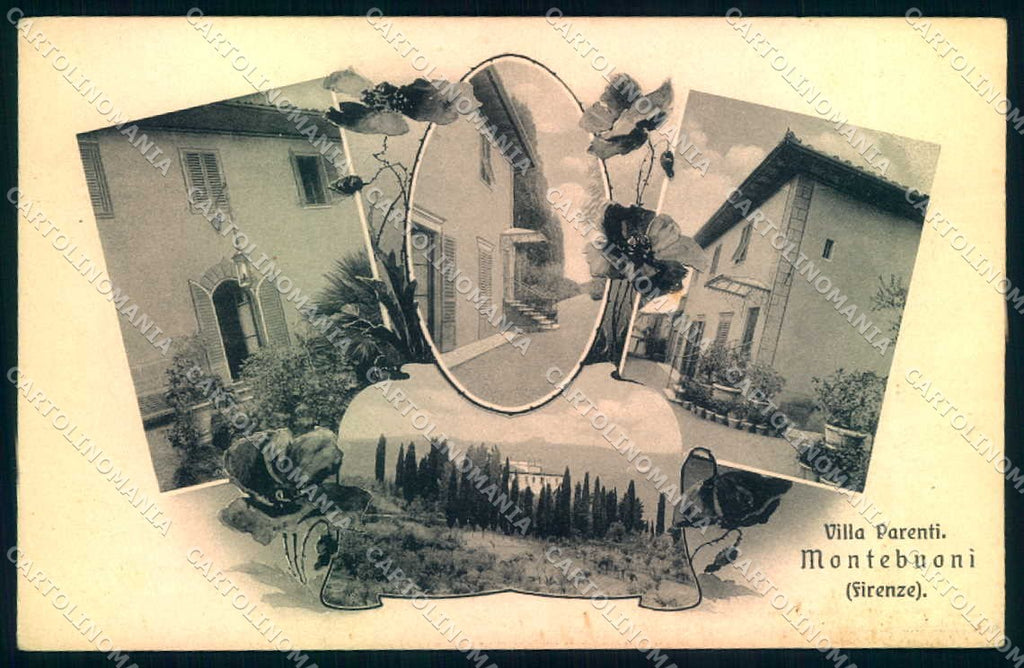 Firenze Montebuoni Villa Parenti Brunner cartolina JK0694 – fronte