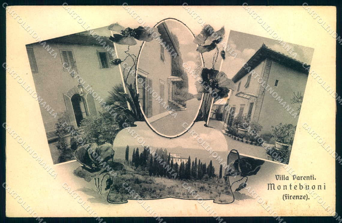 Firenze Montebuoni Villa Parenti Brunner cartolina JK0694 – fronte