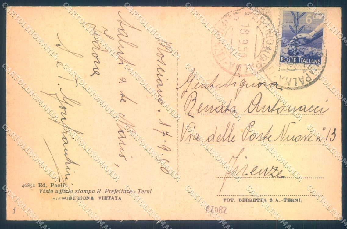 Firenze Mosciano Pineta cartolina JK0711 – retro