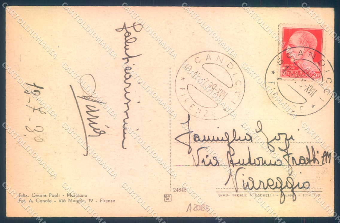 Firenze Mosciano Pineta cartolina JK0712 – retro