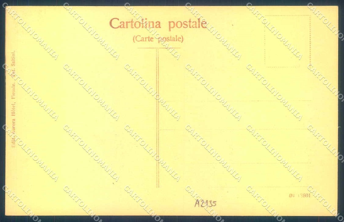 Firenze Fiesole Albergo Aurora cartolina JK0716 – retro