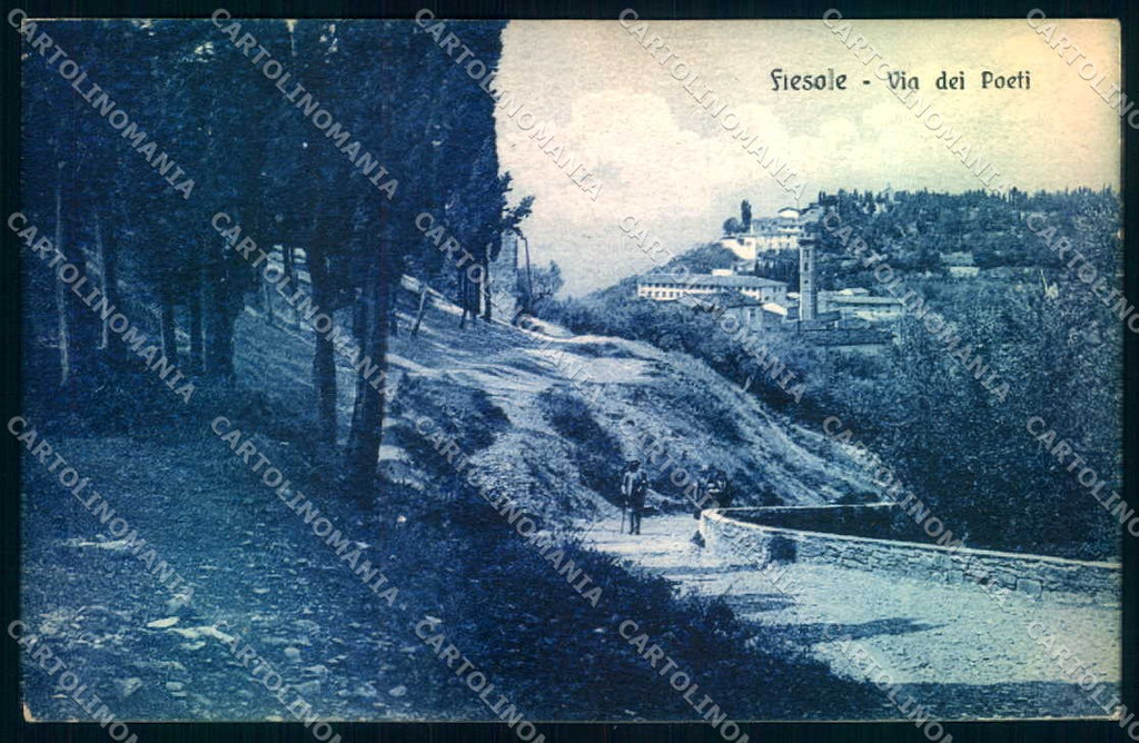 Firenze Fiesole Via dei Poeti cartolina JK0718 – fronte