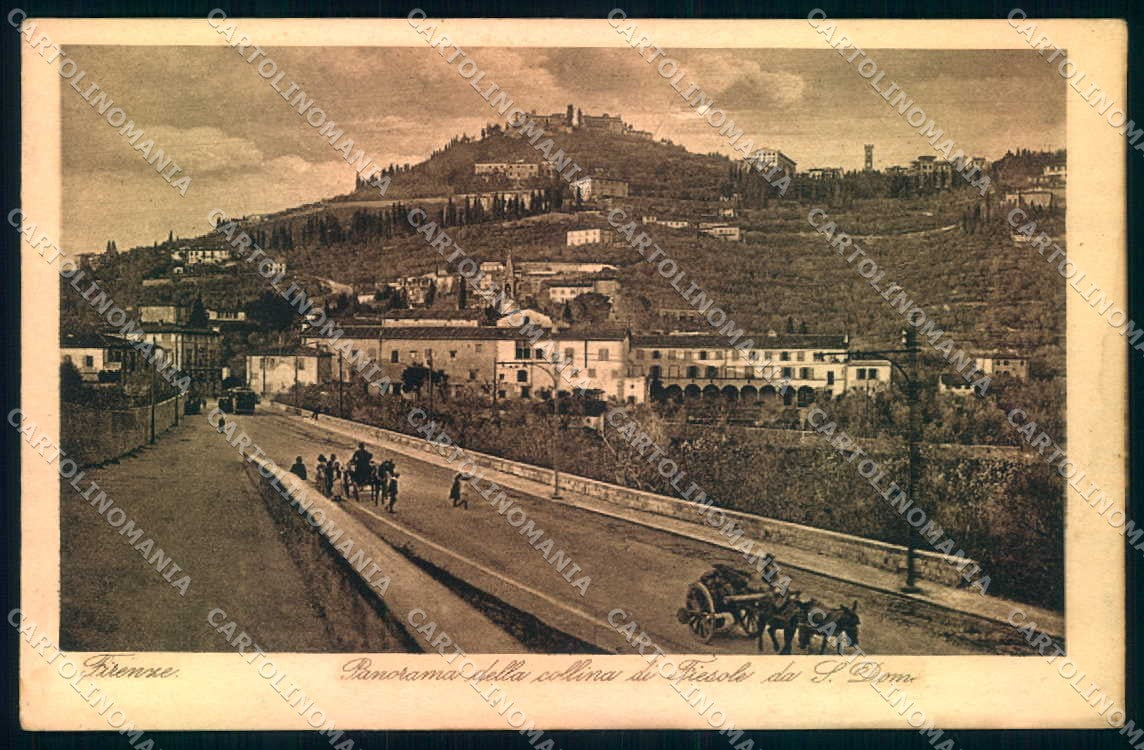 Firenze Fiesole Ponte San Domenico Sborgi cartolina JK0724 – fronte