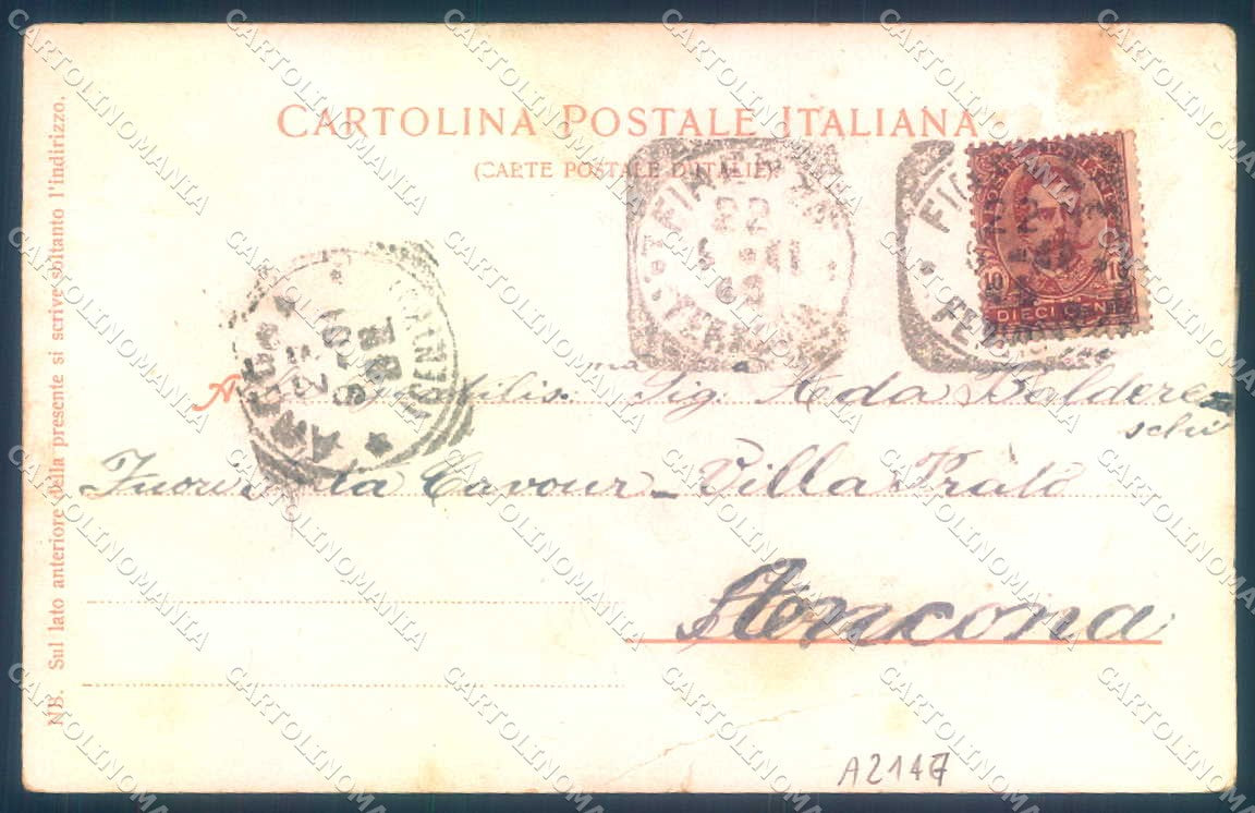 Firenze Fiesole Teatro Romano Trenkler 4523 PIEGA cartolina JK0725 – retro