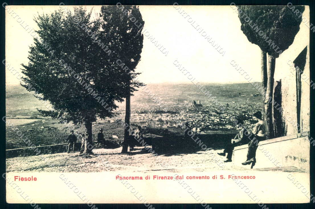 Firenze Fiesole Convento San Francesco cartolina JK0726 – fronte