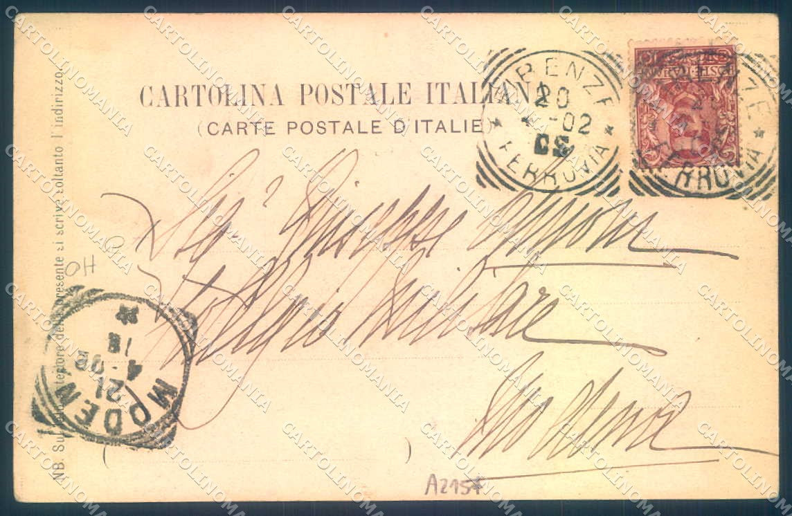 Firenze Fiesole Albergo Aurora Tram cartolina JK0731 – retro