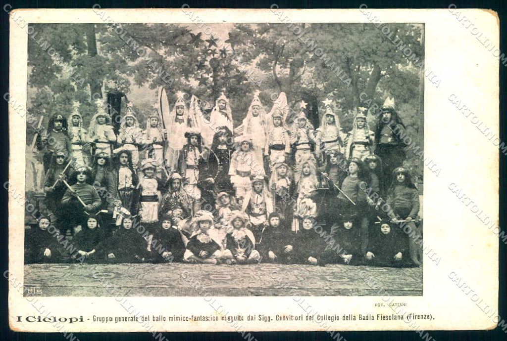 Firenze Fiesole Gruppo di Ballo Ciclopi cartolina JK0737 – fronte