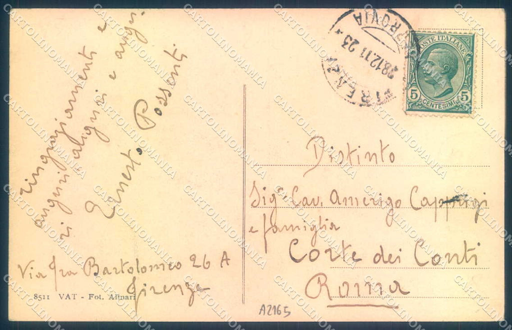 Firenze Fiesole San Domenico Alterocca 8511 cartolina JK0741 – retro