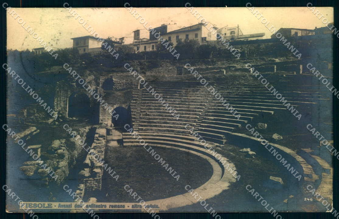 Firenze Fiesole Anfiteatro Romano NPG 246 Foto cartolina JK0744 – fronte