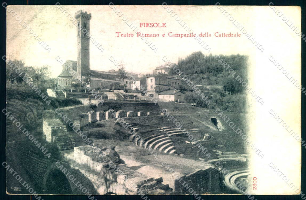 Firenze Fiesole Anfiteatro Romano Alterocca 2800 cartolina JK0745 – fronte