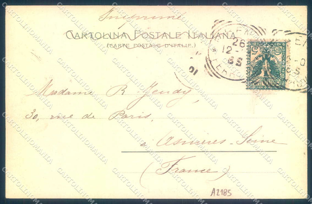 Firenze Fiesole Ponte della Badia Stengel 10985 cartolina JK0747 – retro