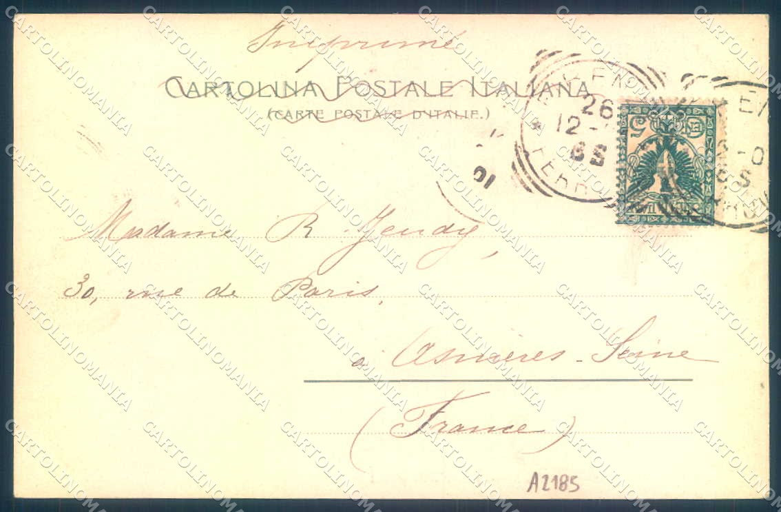 Firenze Fiesole Ponte della Badia Stengel 10985 cartolina JK0747 – retro