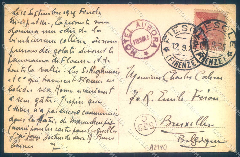 Firenze Fiesole Alterocca 70266 cartolina JK0750 – retro