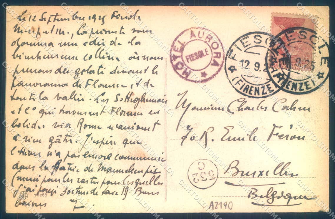 Firenze Fiesole Alterocca 70266 cartolina JK0750 – retro