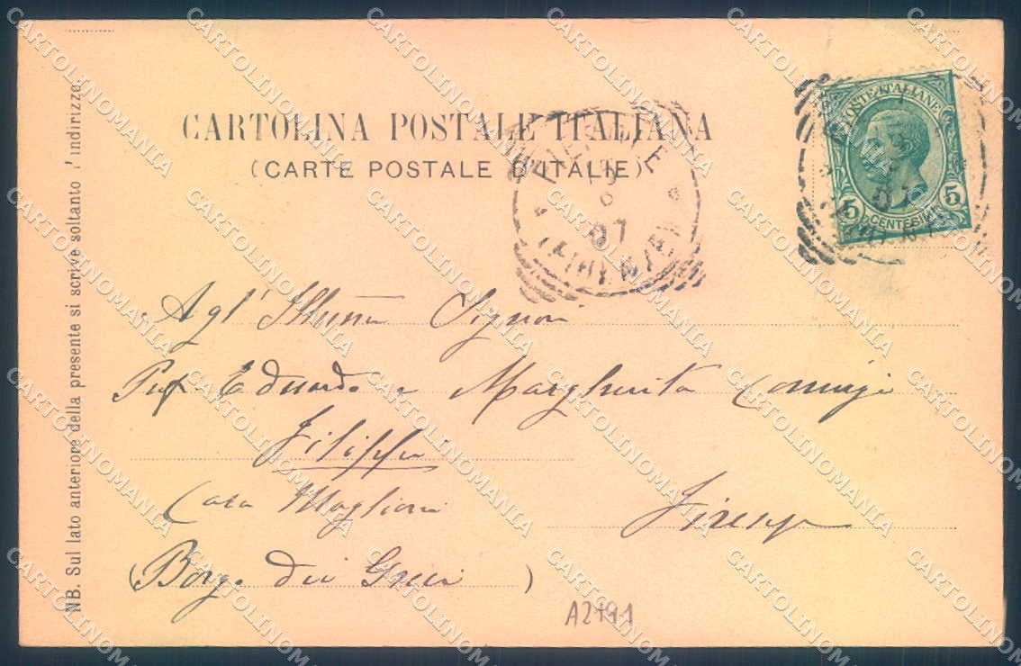 Firenze Fiesole Montefanna Pineider 1085 cartolina JK0751 – retro