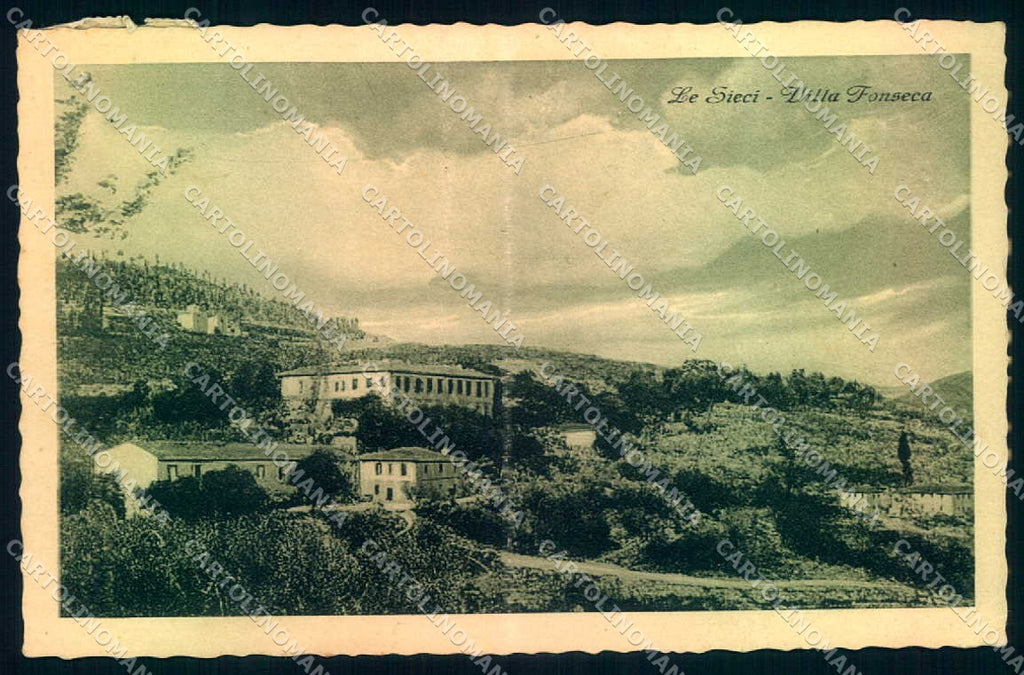 Firenze Le Sieci Villa Fonseca PIEGATA cartolina JK0752 – fronte