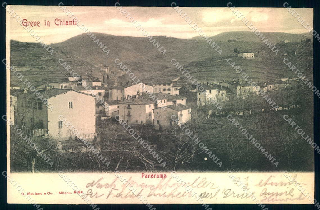 Firenze Greve in Chianti Modiano 9189 cartolina JK0757 – fronte