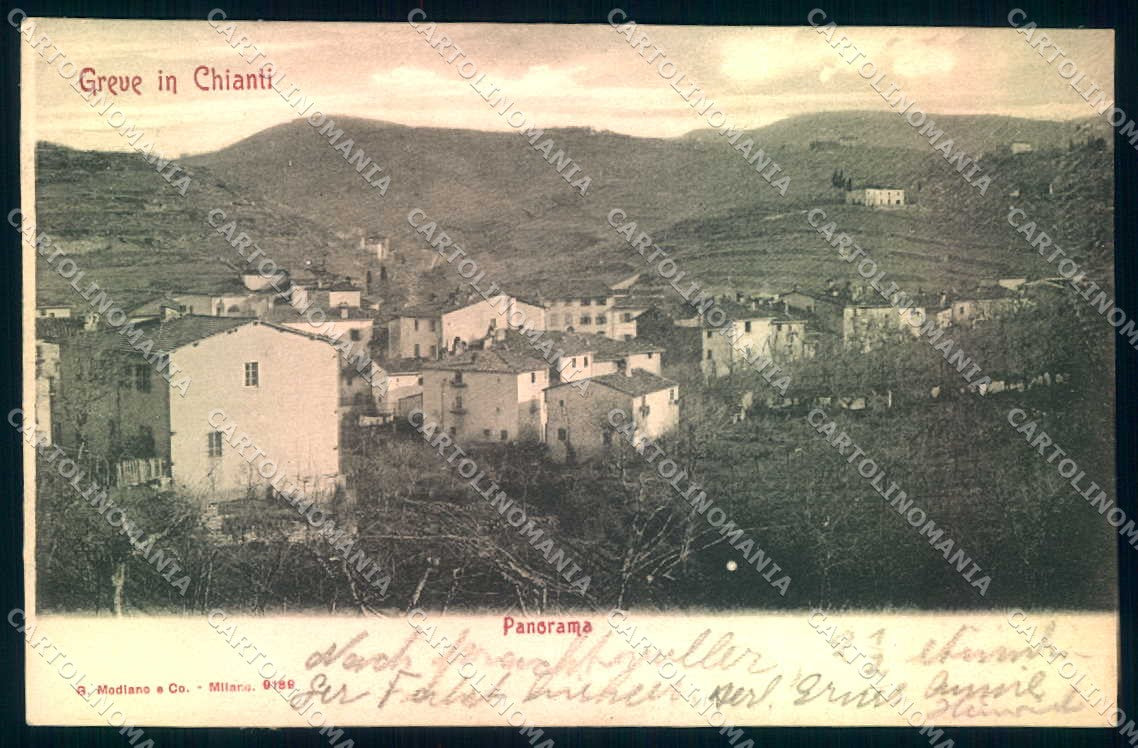Firenze Greve in Chianti Modiano 9189 cartolina JK0757 – fronte