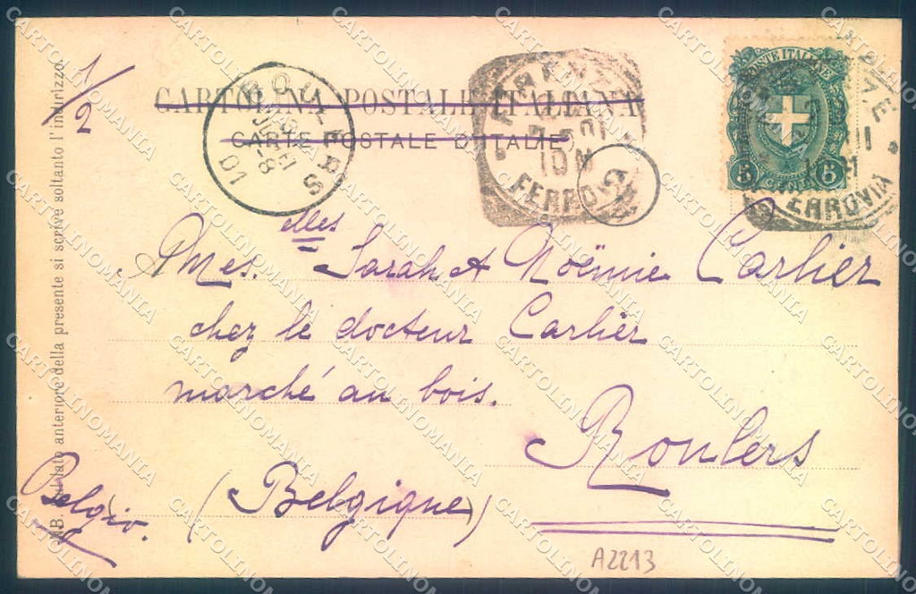 Firenze Greve in Chianti Piazza Pineider 720 cartolina JK0758 – retro