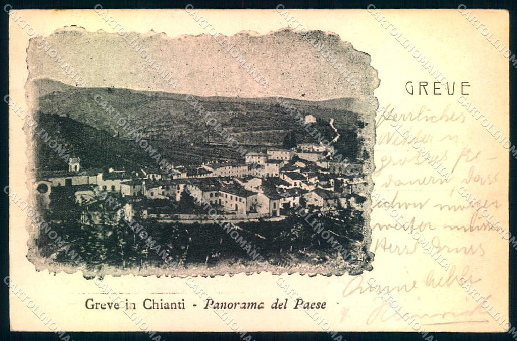 Firenze Greve in Chianti cartolina JK0759 – fronte