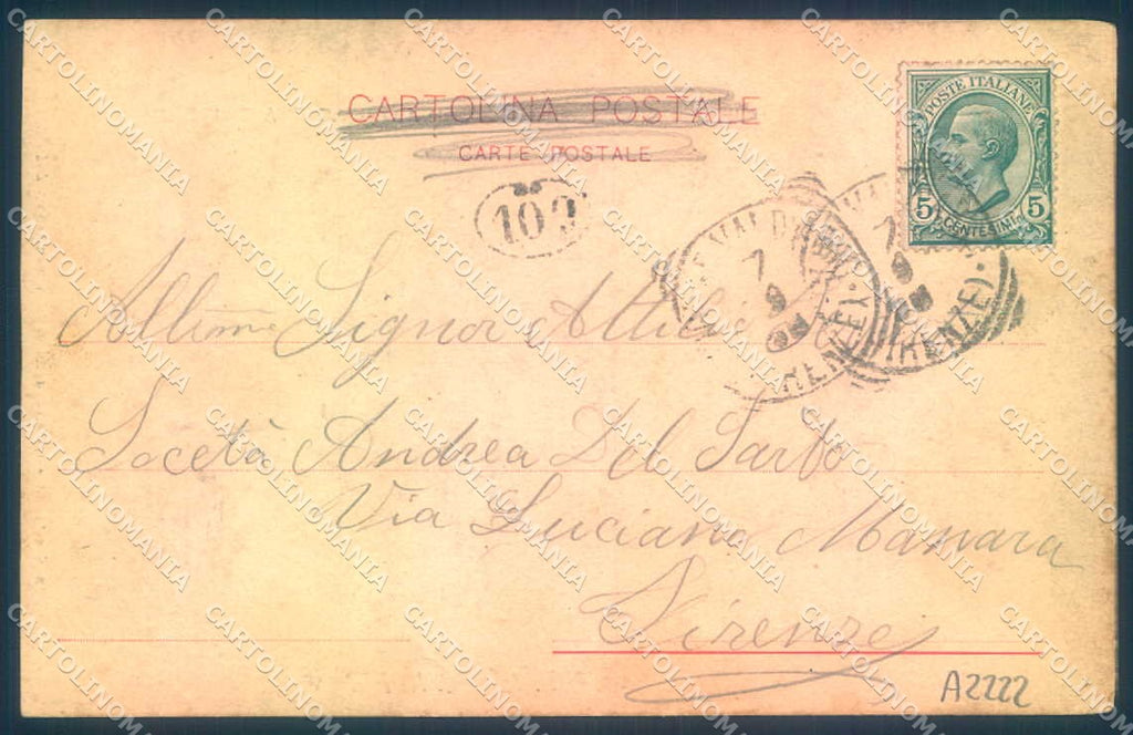 Firenze Figline Valdarno Collegio Francescano saluti da cartolina JK0761 – retro