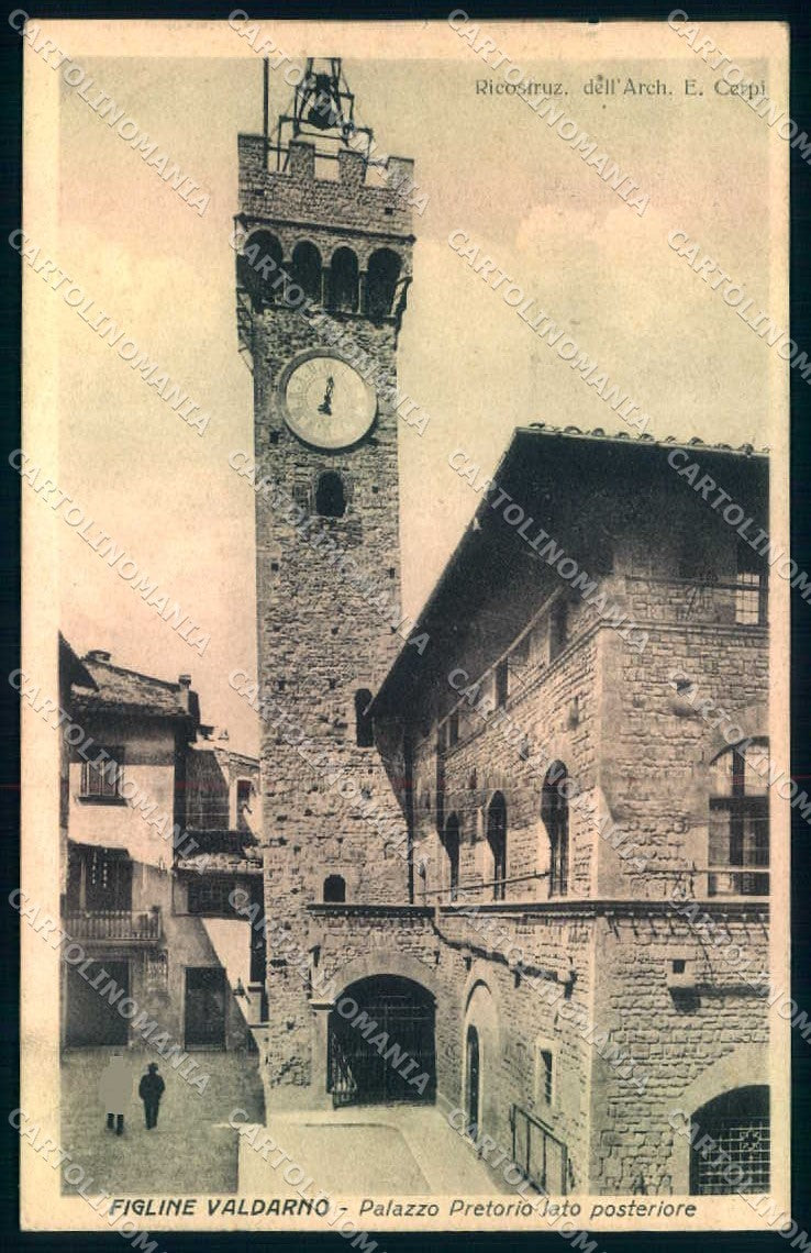 Firenze Figline Valdarno Palazzo Pretorio cartolina JK0762 – fronte