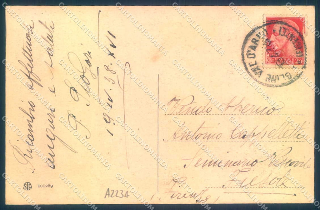 Firenze Figline Valdarno Convento Alterocca 101289 cartolina JK0765 – retro