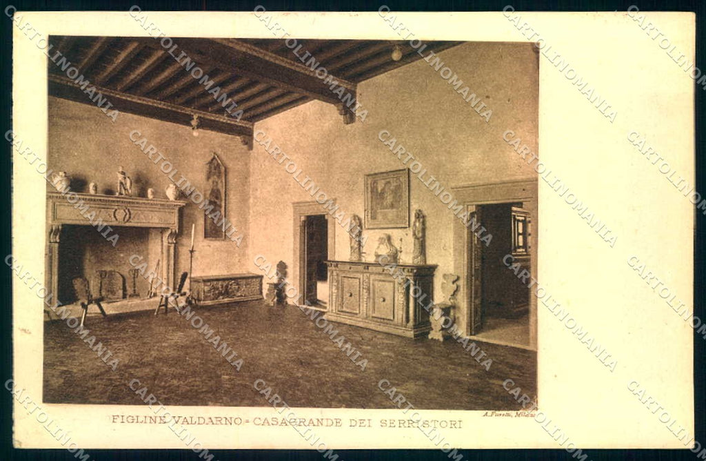 Firenze Figline Valdarno Casagrande dei Serristori cartolina JK0768 – fronte