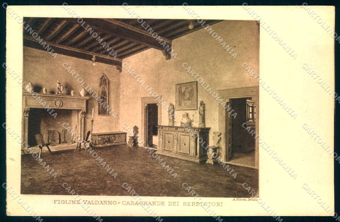 Firenze Figline Valdarno Casagrande dei Serristori cartolina JK0768 – fronte