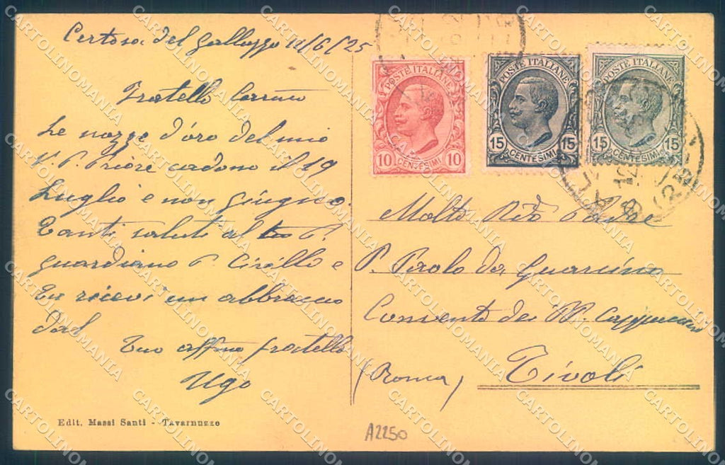 Firenze Tavarnuzze Chiesa Ritiro San Paolo della Croce cartolina JK0772 – retro