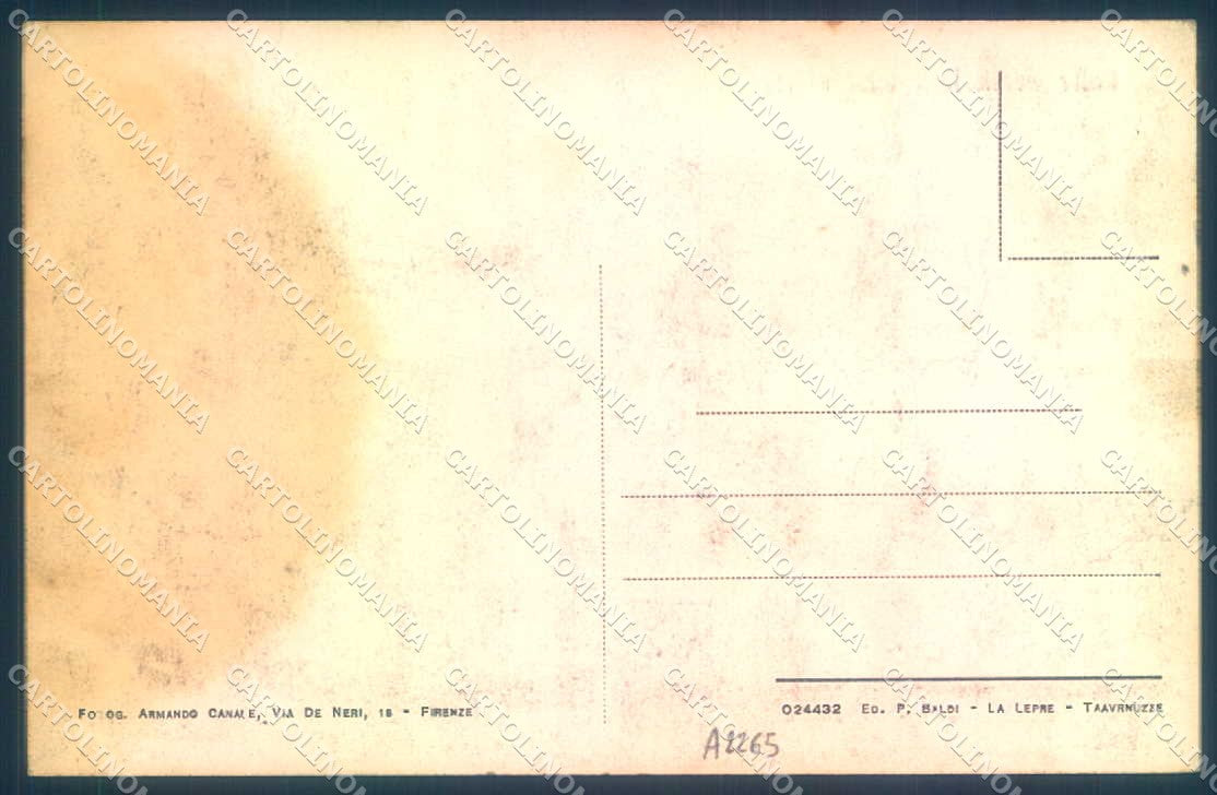 Firenze Colle Gramole Villa Maria cartolina JK0779 – retro
