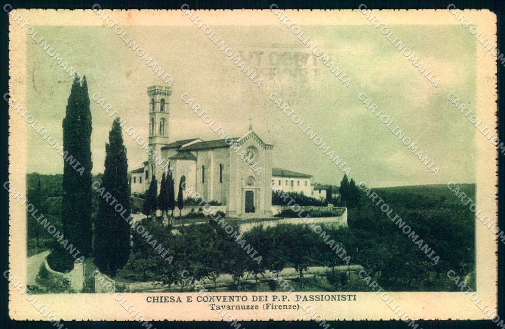 Firenze Tavarnuzze Chiesa Convento PIEGA ANGOLO cartolina JK0780 – fronte
