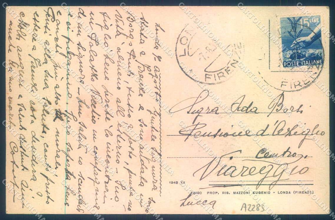 Firenze Londa cartolina JK0788 – retro