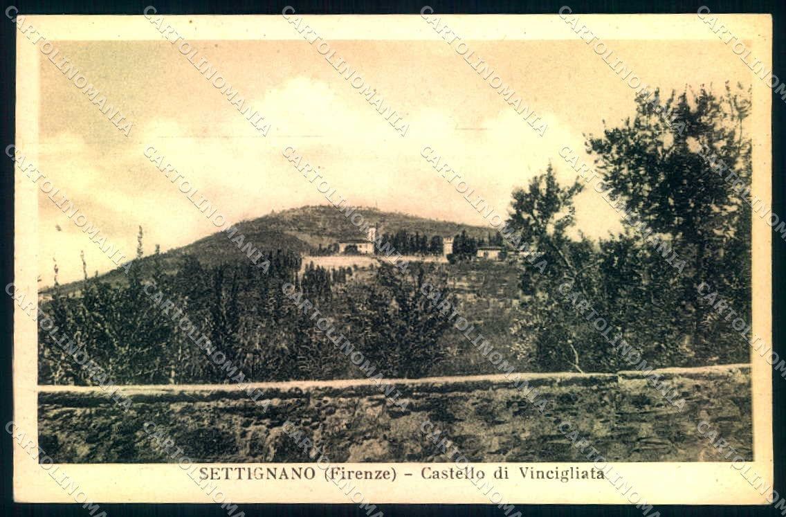 Firenze Settignano Castello Vincigliata cartolina JK0799 – fronte