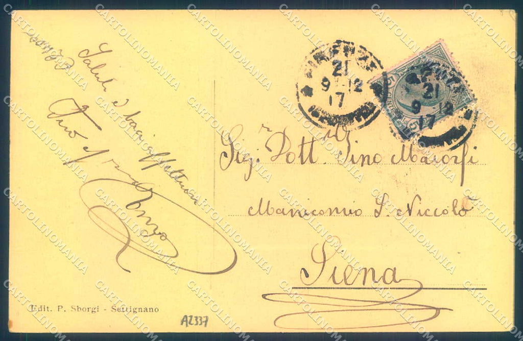 Firenze Settignano saluti da Sborgi cartolina JK0807 – retro
