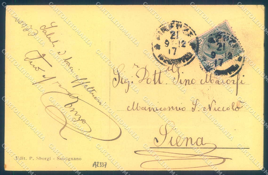 Firenze Settignano saluti da Sborgi cartolina JK0807 – retro