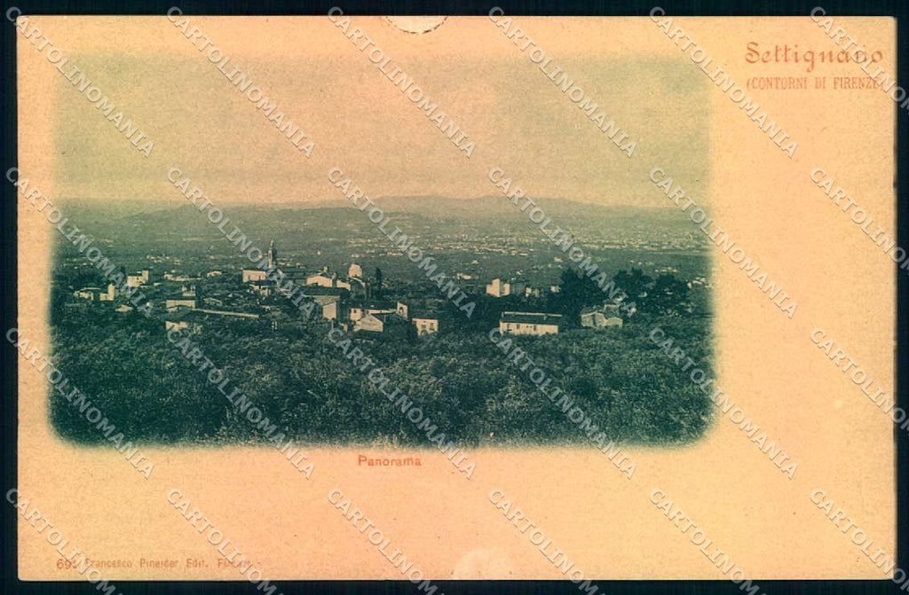 Firenze Settignano Pineider 691 PIEGA cartolina JK0810 – fronte