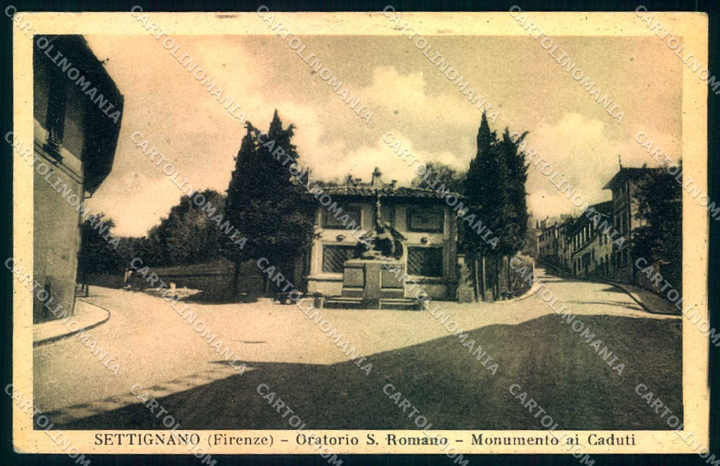 Firenze Settignano Monumento Caduti Oratorio cartolina JK0815 – fronte
