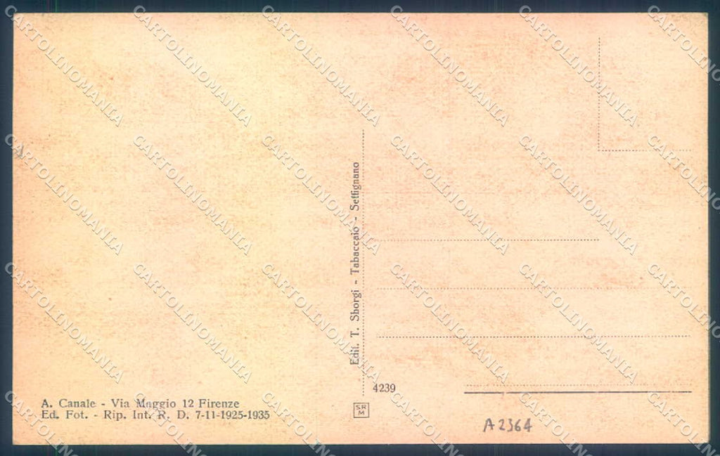 Firenze Settignano Villa di Gamberaia cartolina JK0819 – retro