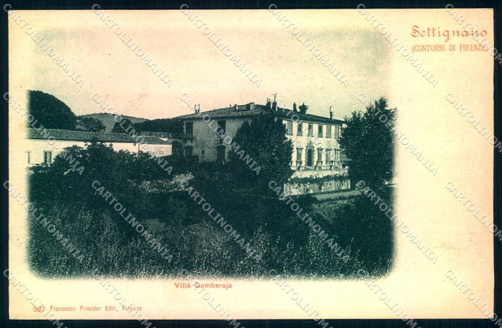 Firenze Settignano Villa Gamberaia Pineider 687 cartolina JK0821 – fronte