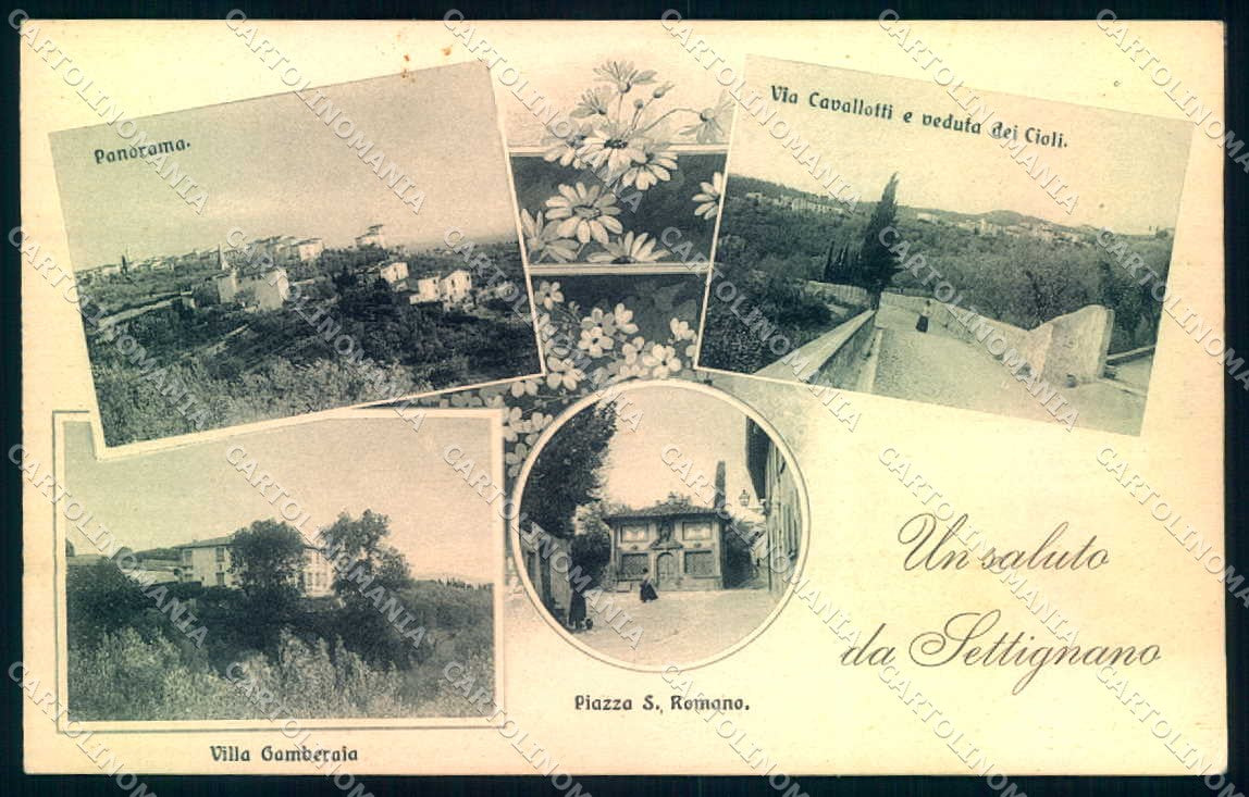 Firenze Settignano Villa Gamberaia saluto da cartolina JK0822 – fronte