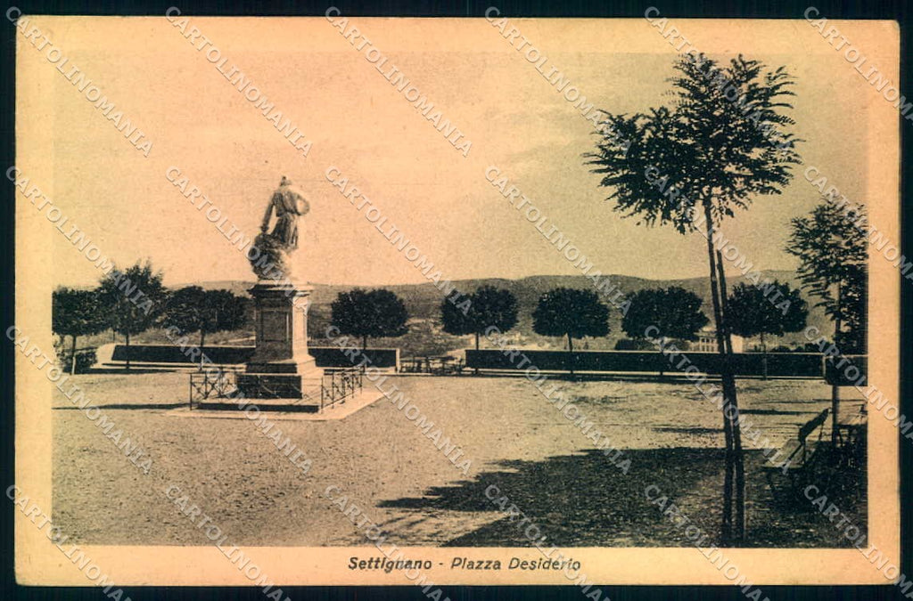 Firenze Settignano Piazza Desiderio Monumento cartolina JK0823 – fronte
