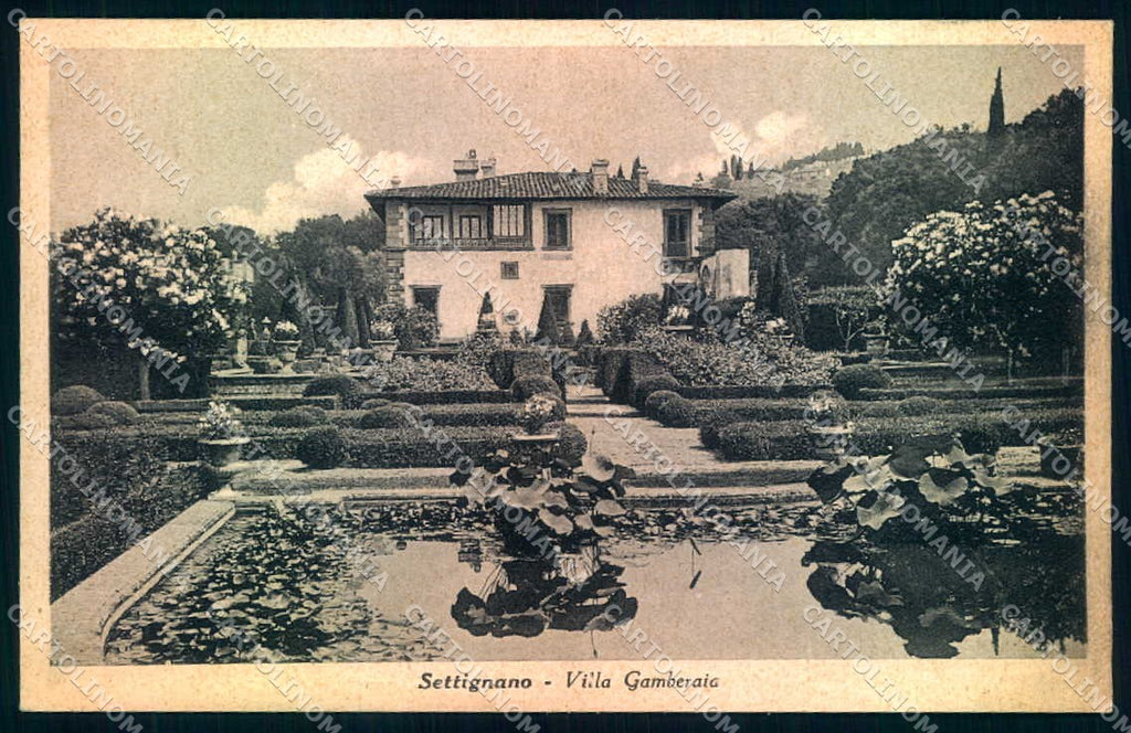 Firenze Settignano Villa Gamberaia cartolina JK0843 – fronte