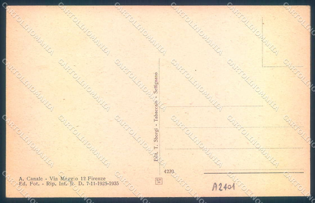 Firenze Settignano Villa Gamberaia cartolina JK0844 – retro