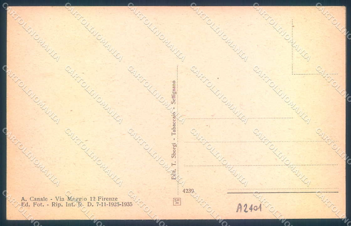 Firenze Settignano Villa Gamberaia cartolina JK0844 – retro